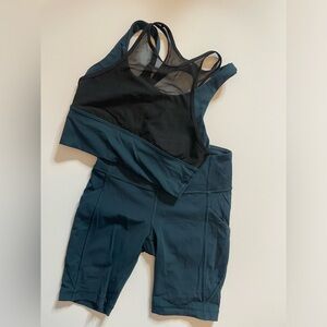 Lululemon biker shorts set